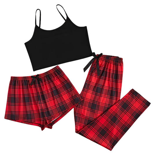 Plaid & Cozy Matching Couple Pajama Set