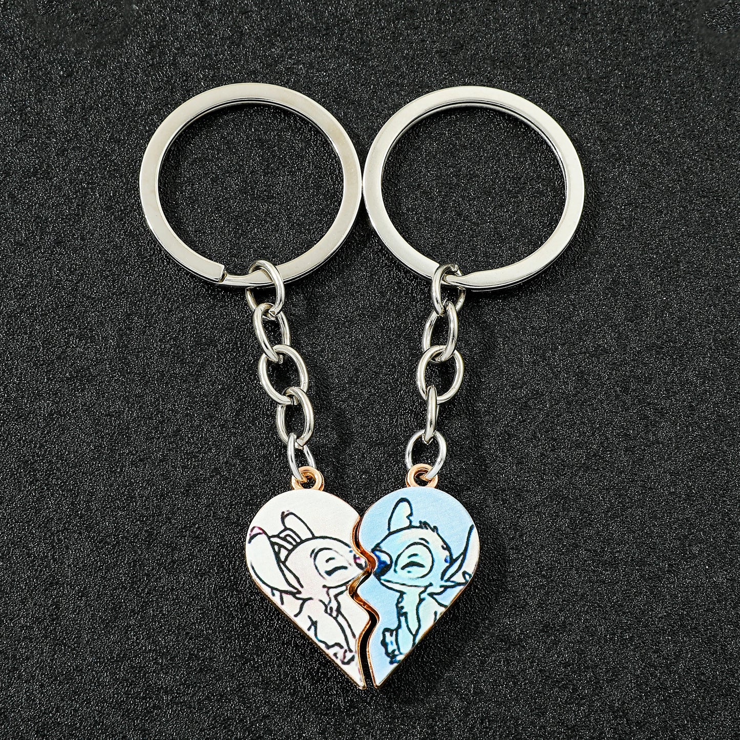 Lilo & Stitch Couples Heart Necklace