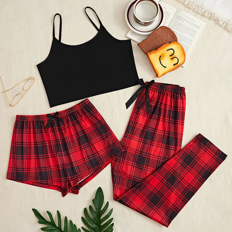 Plaid & Cozy Matching Couple Pajama Set