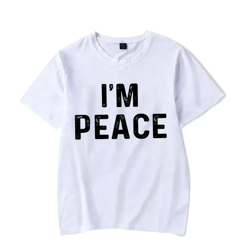 Funny Matching Couple Shirts – “I Come in Peace” & “I’m Peace” Tees