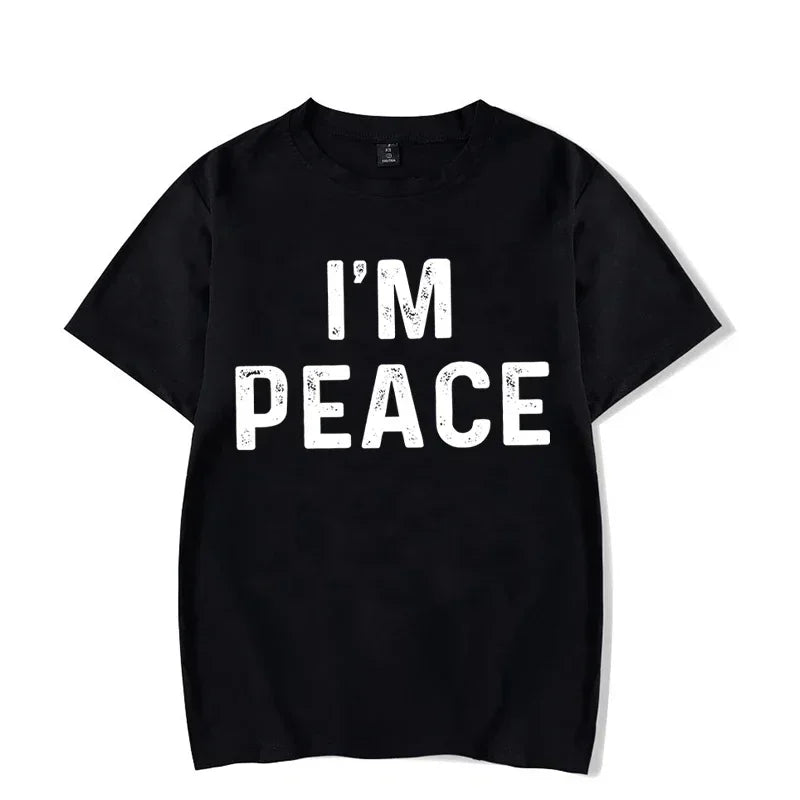 Funny Matching Couple Shirts – “I Come in Peace” & “I’m Peace” Tees