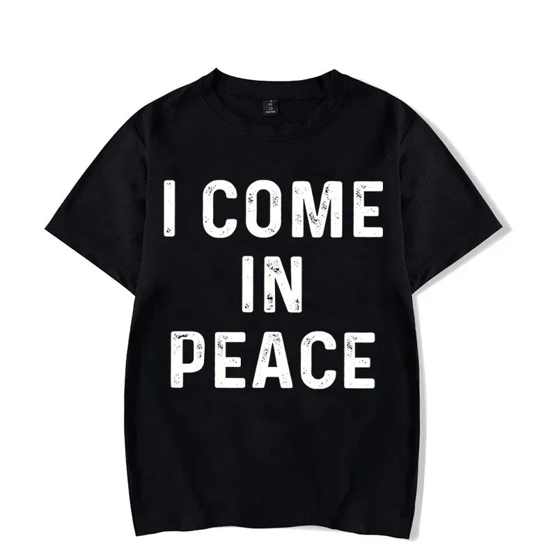 Funny Matching Couple Shirts – “I Come in Peace” & “I’m Peace” Tees