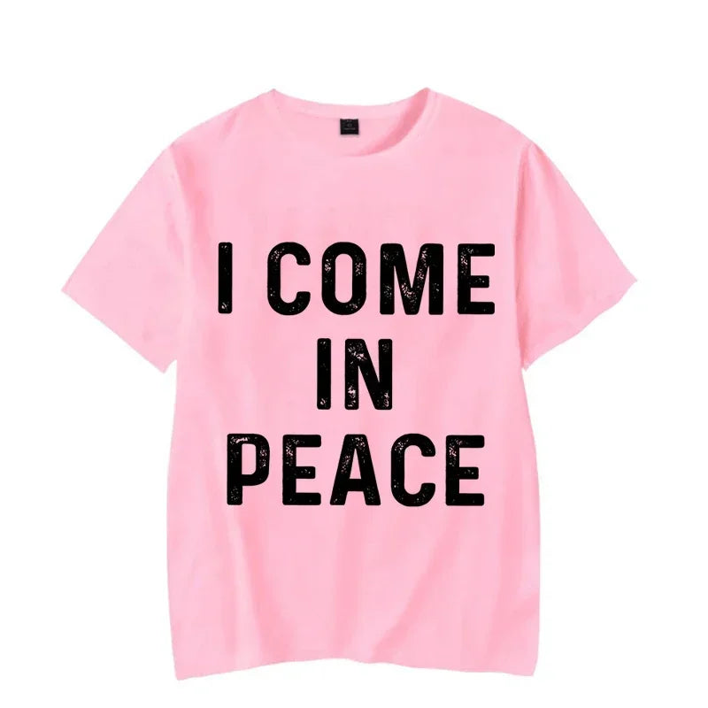 Funny Matching Couple Shirts – “I Come in Peace” & “I’m Peace” Tees