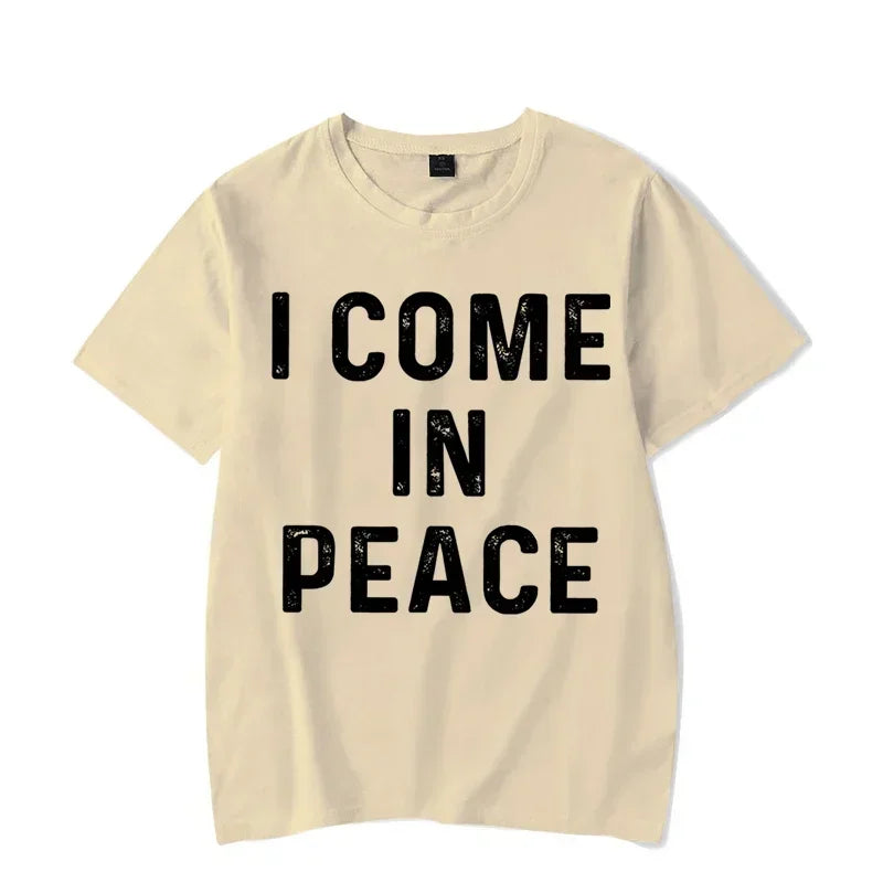 Funny Matching Couple Shirts – “I Come in Peace” & “I’m Peace” Tees