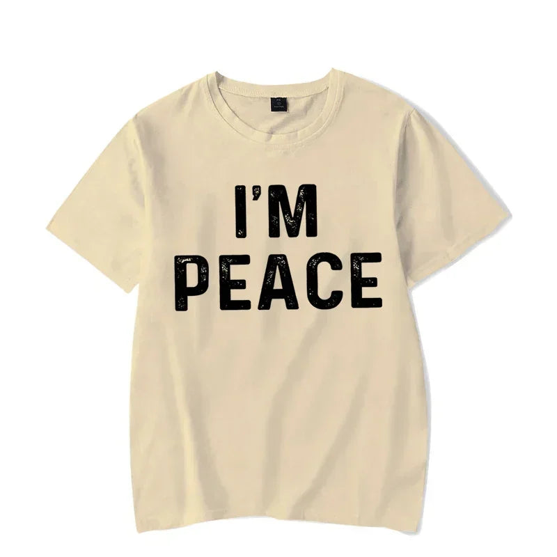 Funny Matching Couple Shirts – “I Come in Peace” & “I’m Peace” Tees