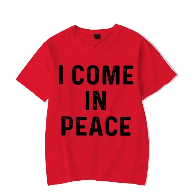 Funny Matching Couple Shirts – “I Come in Peace” & “I’m Peace” Tees