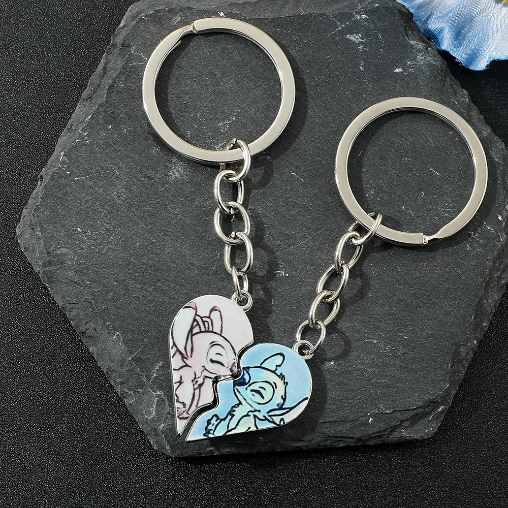 Lilo & Stitch Couples Heart Necklace